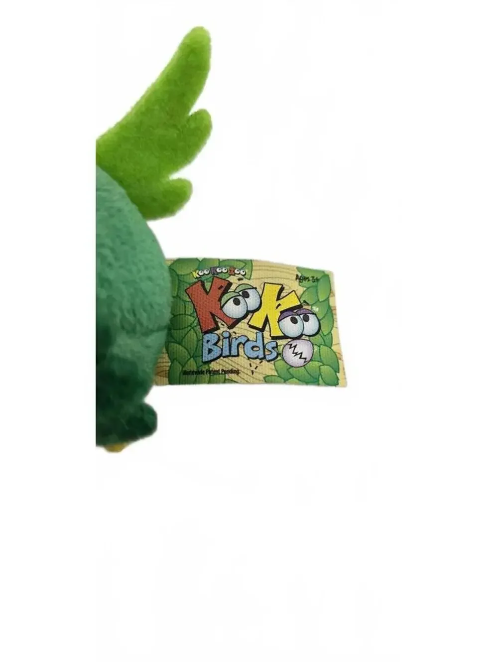 Koko Birds Plush Toy Green and Pink Bird